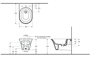 Биде подвесное Migliore MONACO 32069 черный матовый купить в интернет-магазине Sanbest