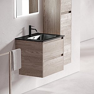 Тумба с раковиной Sancos Libra 60 LB60EG дуб галифакс натуральный для ванной в интернет-магазине Sanbest