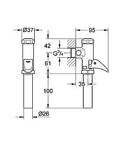Автоматическое смывное устройство для унитаза Grohe 37139 000 купить в интернет-магазине сантехники Sanbest