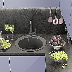 Кухонная мойка Misty Artemida 51 ART-51-04 серый шелк купить в интернет-магазине сантехники Sanbest