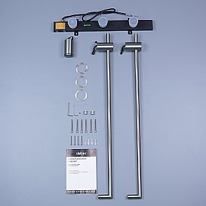 Полотенцесушитель электрический ABBER Charme AH4002BST сталь брашированная купить в интернет-магазине сантехники Sanbest