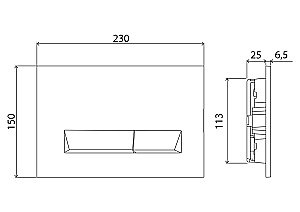 Кнопка для инсталляции BelBagno MARMI BB009-MR-BIANCO купить в интернет-магазине сантехники Sanbest