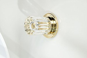 Смеситель для раковины Boheme ELEGANTE 152-2-G-EL золото купить в интернет-магазине сантехники Sanbest