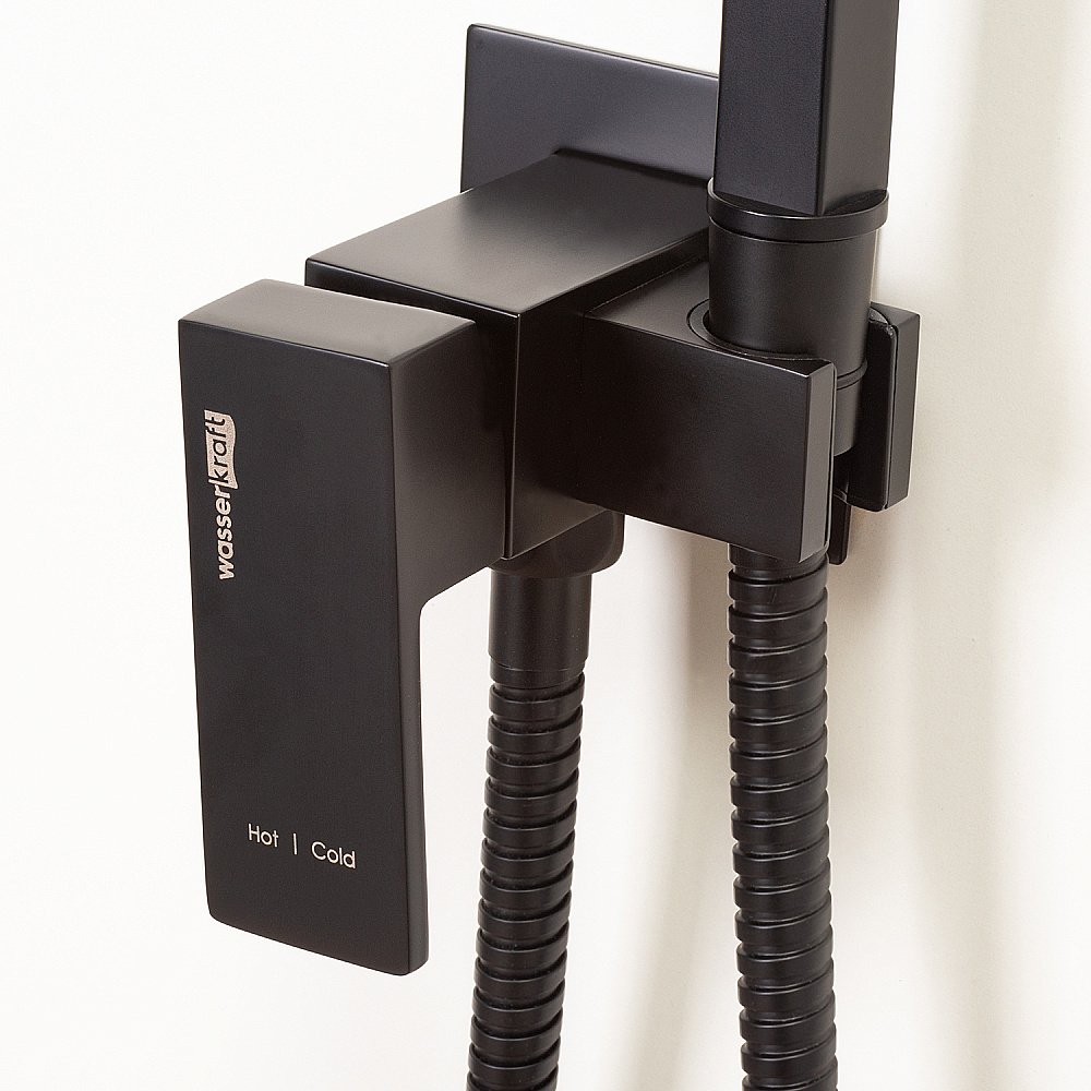 Гигиенический душ WasserKRAFT Abens 2000 A71638 черный Soft-touch купить в интернет-магазине сантехники Sanbest