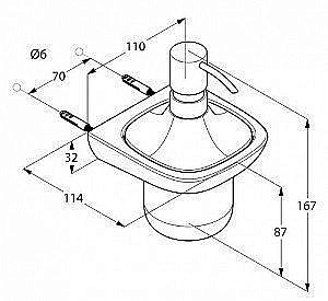 Диспенсер Kludi Ambienta 5397605 купить в интернет-магазине сантехники Sanbest