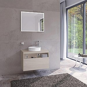 Тумба с раковиной KEUCO STAGELINE 32865180100 80 кашемир для ванной в интернет-магазине Sanbest