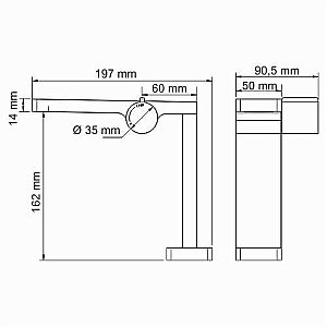Смеситель для раковины WasserKRAFT Alme 1510 купить в интернет-магазине сантехники Sanbest