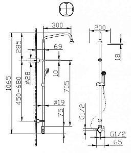 Душевая система Bravat FIT D283CP-2A-RUS купить в интернет-магазине сантехники Sanbest