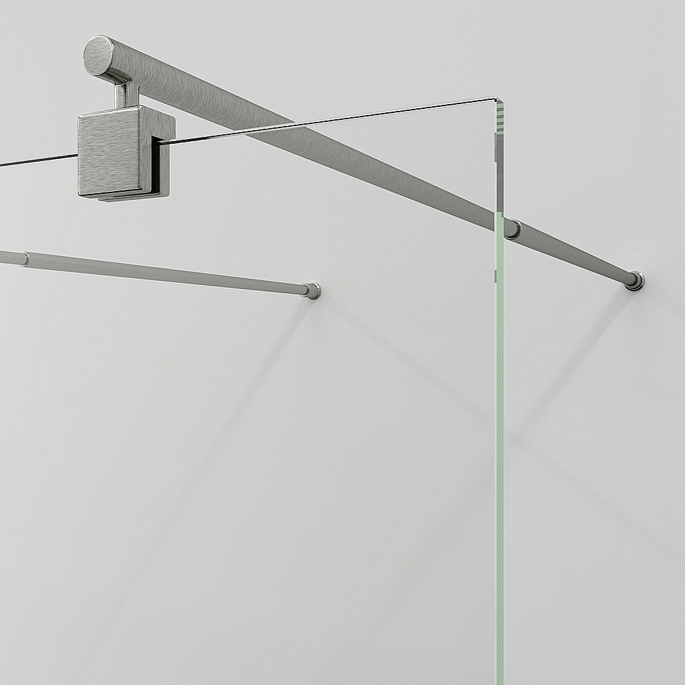 Душевое ограждение WasserKRAFT Vechte 60W40BN 120 фиксатор никель/стекло прозрачное купить в интернет-магазине Sanbest