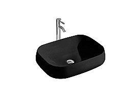 Раковина накладная Aquatek 56 AQ5526-MB черная матовая купить в интернет-магазине Sanbest