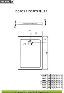 Душевой поддон Radaway Doros F SDRF1480-01 140x80 белый купить в интернет-магазине Sanbest