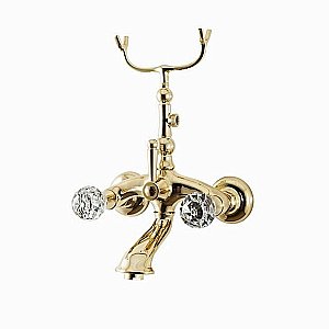 Смеситель для ванны Caprigo Boheme-Swarovski 31-011-ORO купить в интернет-магазине сантехники Sanbest