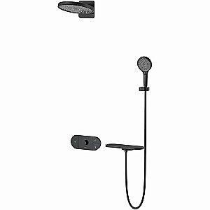 Душевая система Vincea Futura VSFW-2F12TMB черная матовая купить в интернет-магазине сантехники Sanbest