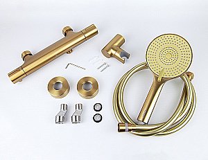 Смеситель для душа Kaiser Serio 05377-3 брашированное золото купить в интернет-магазине сантехники Sanbest