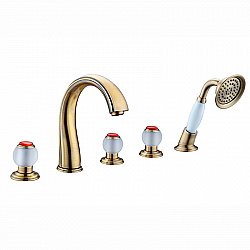 Смеситель для ванны Радомир Бурже 1-27-4-0-0-622 бронза купить в интернет-магазине сантехники Sanbest