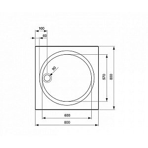 Душевой поддон Ideal Standard Connect K197801 80x80 купить в интернет-магазине Sanbest