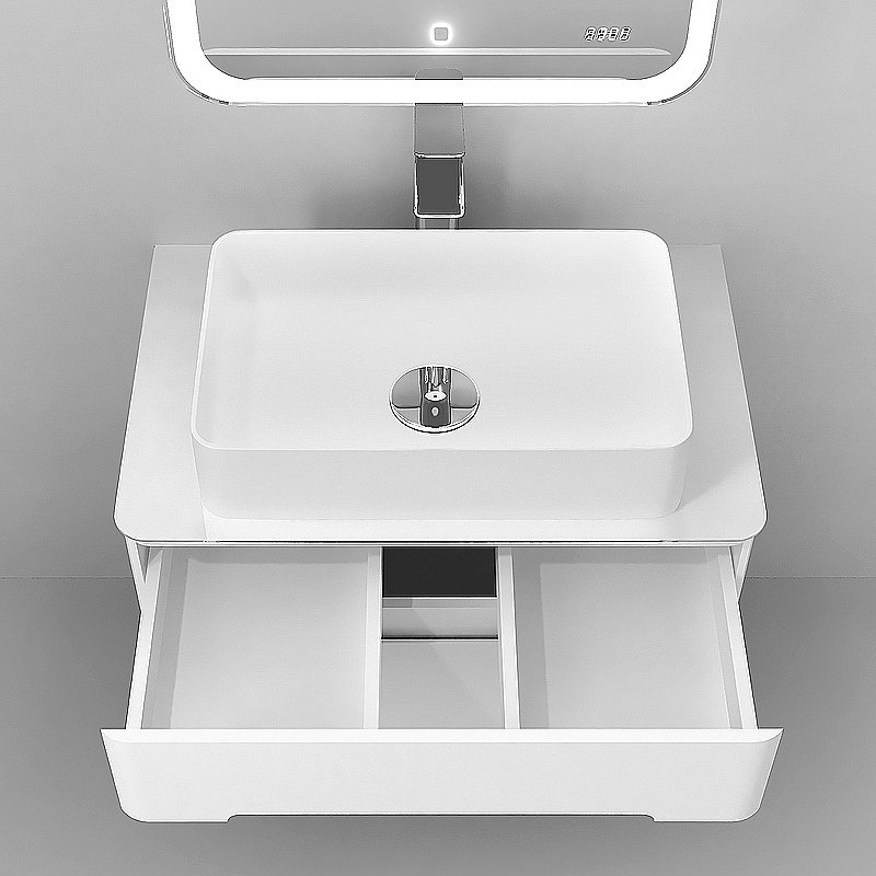 Тумба с раковиной Jorno Bosko 75 белая для ванной в интернет-магазине Sanbest