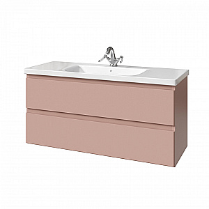 Тумба с раковиной Caprigo Forte 120 два ящика, цвет на выбор для ванной в интернет-магазине Sanbest