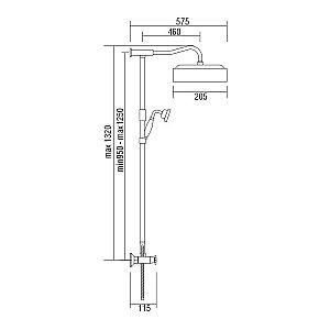 Душевая система Veragio Agatha VR.AGA-9940.BR бронза купить в интернет-магазине сантехники Sanbest