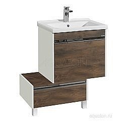 Тумба под раковину Акватон Капри 60 темное дерево купить в интернет-магазине сантехники Sanbest