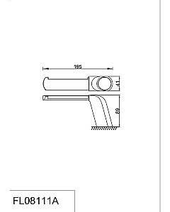 Держатель для туалетной бумаги Rush Flores FL08111A купить в интернет-магазине сантехники Sanbest