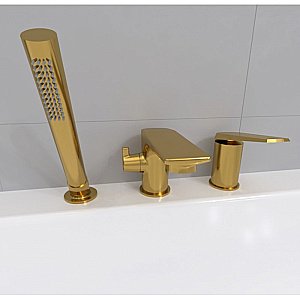 Смеситель для ванны Радомир Эдельвейс 1-27-3-0-0-626 золото купить в интернет-магазине сантехники Sanbest