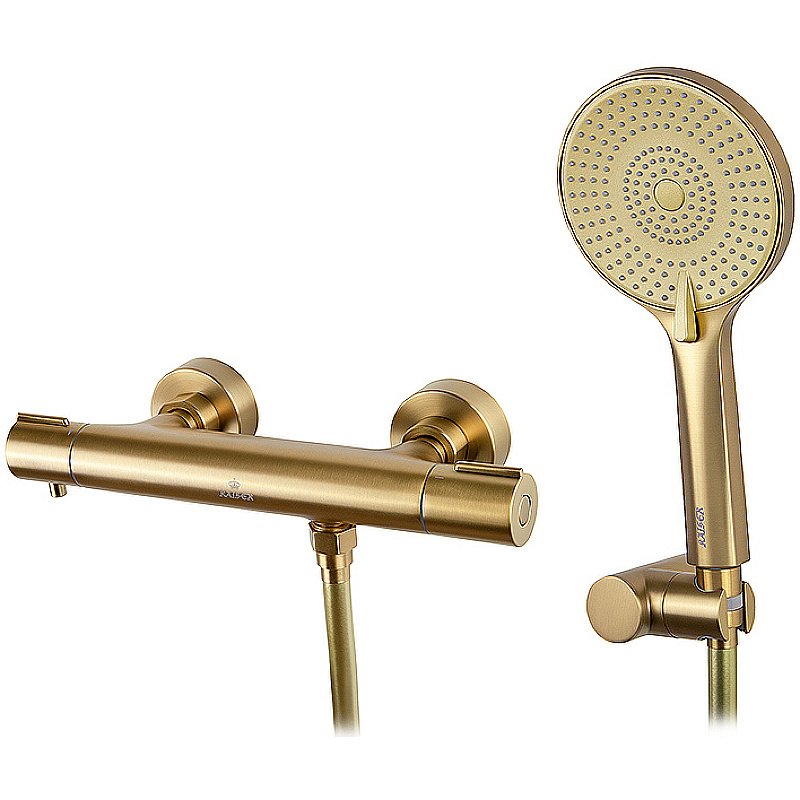Смеситель для душа Kaiser Serio 05377-3 брашированное золото купить в интернет-магазине сантехники Sanbest