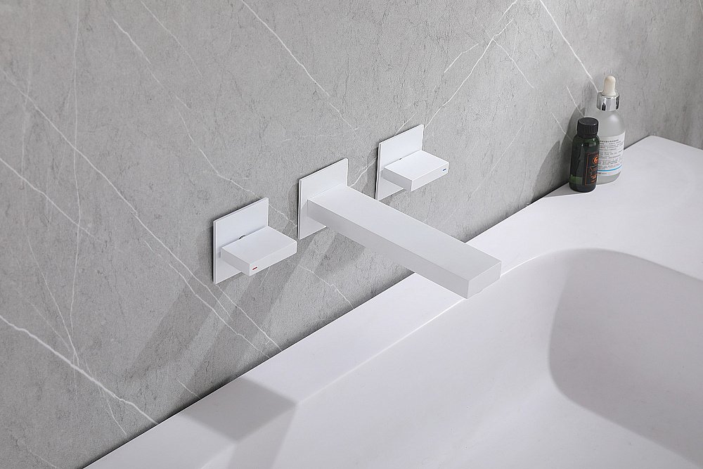 Смеситель для раковины ABBER Daheim AF82122W белый матовый купить в интернет-магазине сантехники Sanbest