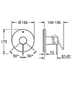 Смеситель для душа Grohe Essence New 24057DC1 купить в интернет-магазине сантехники Sanbest