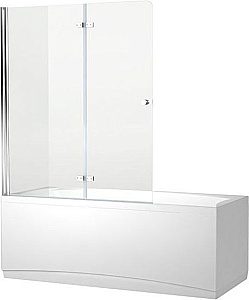 Шторка на ванну Aquanet Beta 4 120 NF6222-hinge прозрачное стекло/профиль хром купить в интернет-магазине Sanbest
