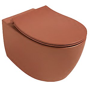 Унитаз подвесной Isvea Sentimenti Neo 10AR02010SV-2U терракотовый матовый, безободковый купить в интернет-магазине Sanbest