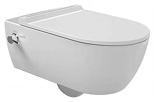 Унитаз подвесной с функцией биде beWash Melville HRKA052N3VP1W5SZ0 белый, безободковый, с крышкой микролифт купить в интернет-магазине Sanbest