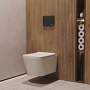 Унитаз подвесной BERGES Sigma 082254 безободковый, с крышкой микролифт купить в интернет-магазине Sanbest