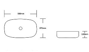 Раковина накладная CeruttiSpa 59 CR0045 белая купить в интернет-магазине Sanbest