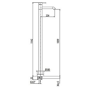 Смеситель для раковины Gattoni Circle Two 9109/90NO купить в интернет-магазине сантехники Sanbest