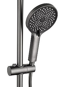 Душевая система с термостатом WONZON & WOGHAND The ONE WW-B3094-BGG темный графит купить в интернет-магазине сантехники Sanbest