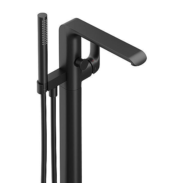 Смеситель для ванны Ravak Flat X070441 черный купить в интернет-магазине сантехники Sanbest