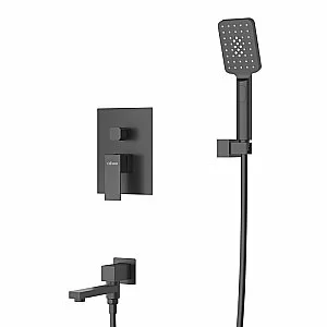 Душевая система Cezares SLIDER-VDSET-NOP черный матовый купить в интернет-магазине сантехники Sanbest
