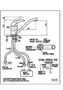 Смеситель для бойлера RAV-Slezak PREMIUM CRISTAL LINE E415.5 купить в интернет-магазине сантехники Sanbest