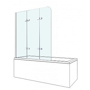 Шторка для ванны BERGES СITY 2.0 062013 90x140 купить в интернет-магазине Sanbest