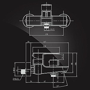 Смеситель для ванны Elghansa SCARLETT NEW 2322245 купить в интернет-магазине сантехники Sanbest