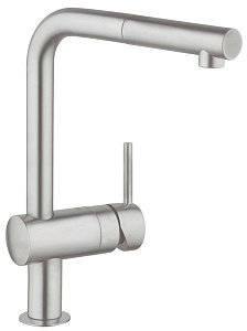 Смеситель для кухни Grohe Minta 32168DC0 сталь купить в интернет-магазине сантехники Sanbest