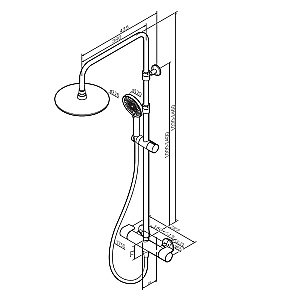 Душевая система AM.PM X-Joy F0785A400 хром купить в интернет-магазине сантехники Sanbest