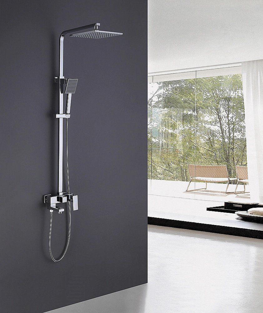 Душевая система ABBER Daheim AF8216L хром купить в интернет-магазине сантехники Sanbest