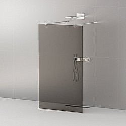 Душевое ограждение Cezares Liberta L-2-90 серый/профиль хром купить в интернет-магазине Sanbest