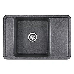 Мойка кухонная Акватон Беллис 78 графит купить в интернет-магазине сантехники Sanbest