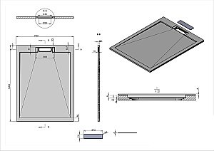 Душевой поддон Vincea VST-4SRL9012W 120х90 белый матовый купить в интернет-магазине Sanbest