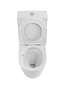 Унитаз напольный CEZARES LINER CZR-6726-CP-TOR/SC безободковый, смыв торнадо, с бачком, с крышкой микролифт, белый купить в интернет-магазине Sanbest