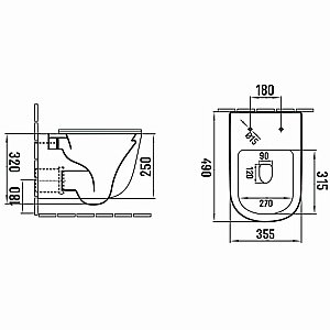 Унитаз Vincea Evo VT1-34SMB безободковый, с крышкой микролифт, черный матовый купить в интернет-магазине Sanbest