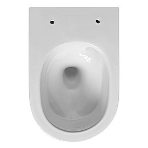 Унитаз подвесной ABBER Bequem AC1128 белый, с крышкой микролифт, безободковый, слив-торнадо купить в интернет-магазине Sanbest